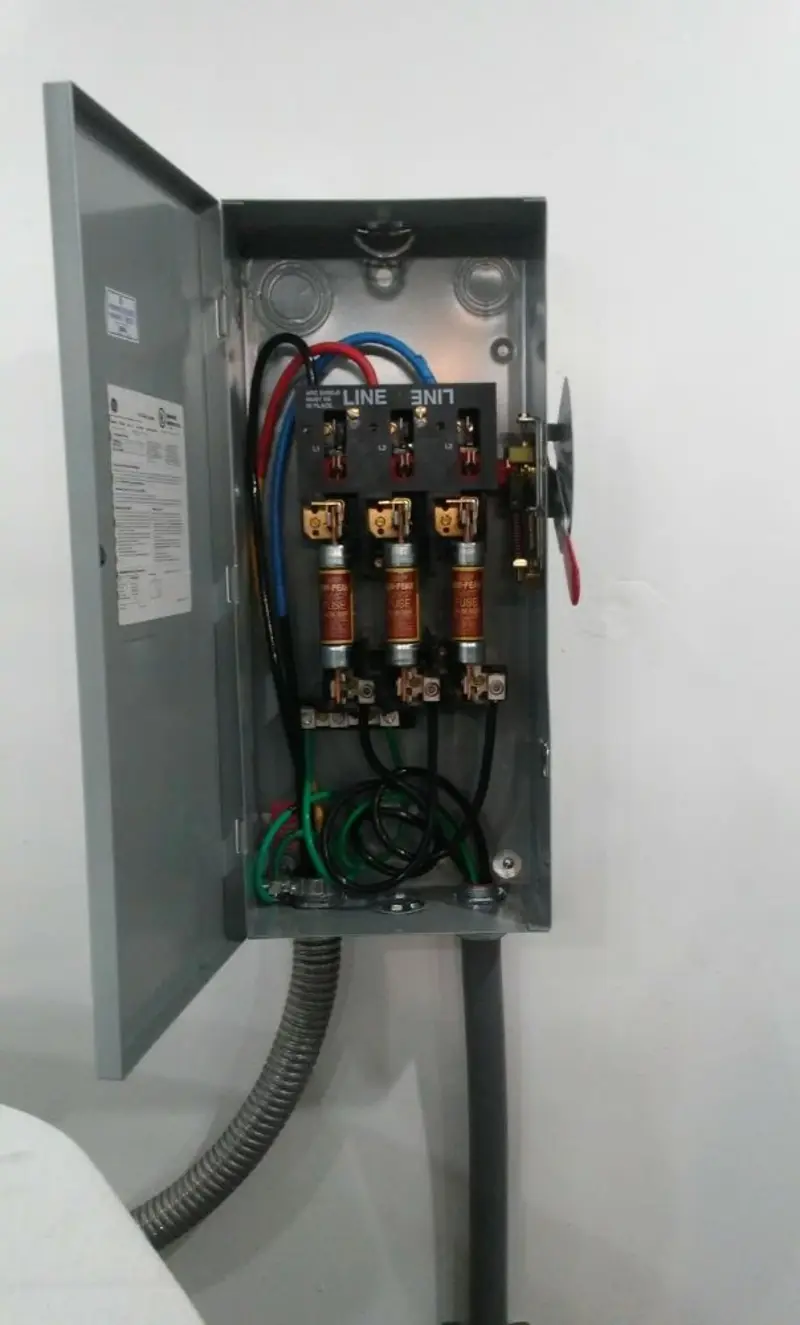 Three-phase disconnect switch installed for Electrical Wiring & Rewiring in Downers Grove